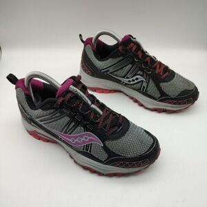 Saucony Excursion TR 10 Trail Sneakers Gray Purple Womens US Size 8.5 S15301-11